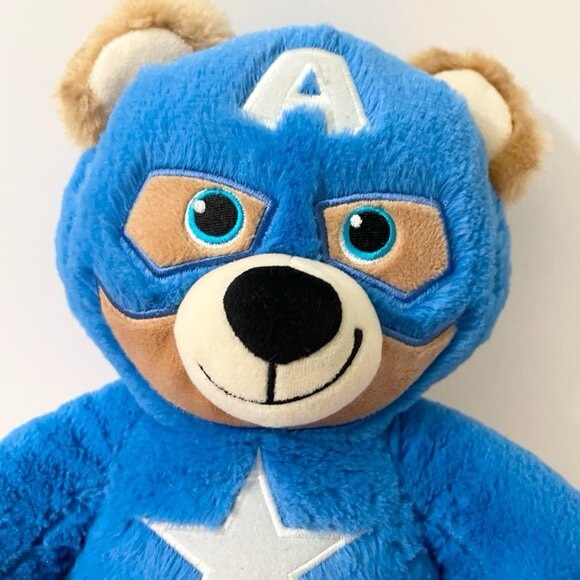 Build A Bear Captain America 16 Inch Tall Plush Marvel Stuffed Animal Bab - Picture 2 of 14